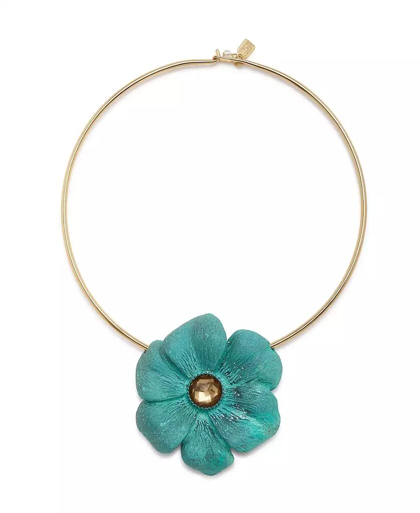 Robert Lee Morris Faux Stone Patina Flora Wire Necklace 1