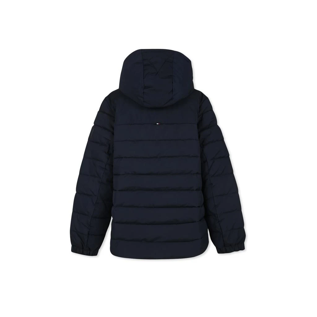 Tommy Hilfiger Blue Down Jacket For Boy With Logo 2