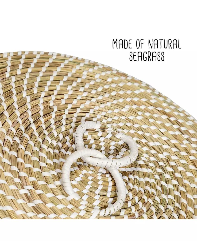 Honey Can Do Set of 3 Nesting Seagrass Snake Charmer's Baskets 8