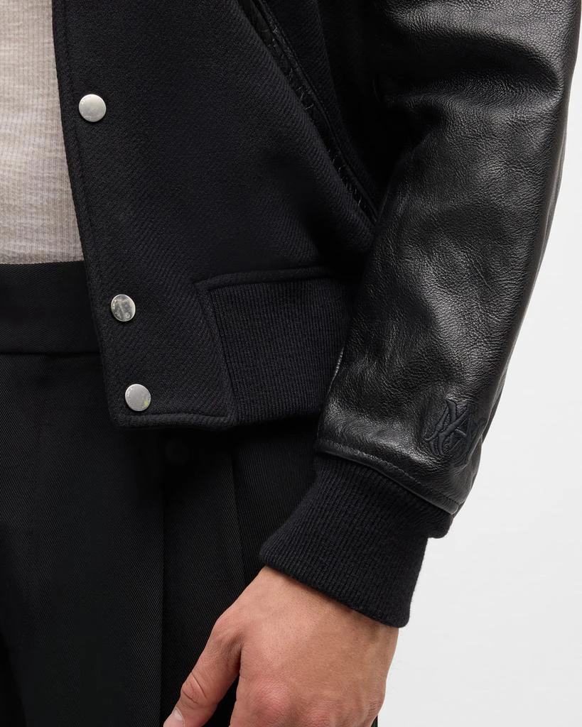 AMIRI Men's Staggered Logo Varsity Jacket 5