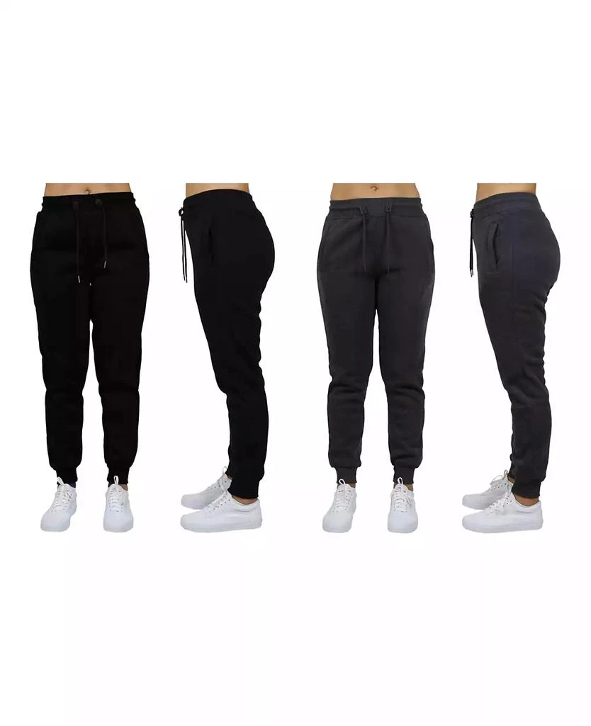 Galaxy By Harvic Women's Loose Fit Fleece Jogger Sweatpants, Pack of 2 9