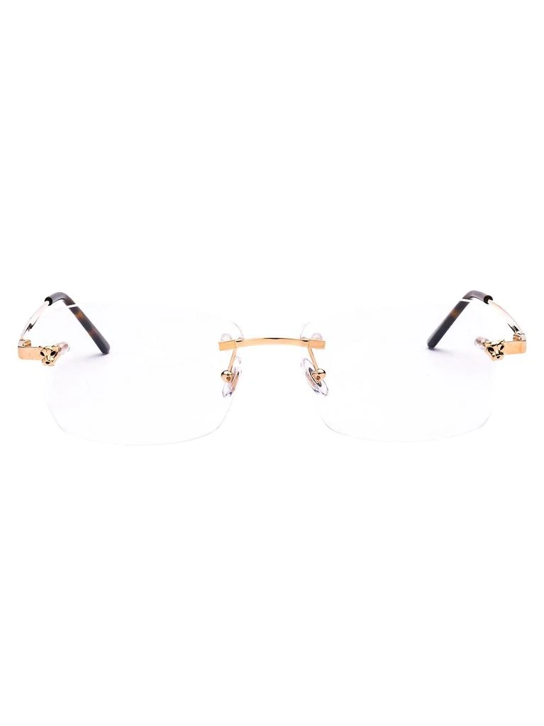 Cartier Cartier Panthere Rectangle Frame Glasses 1