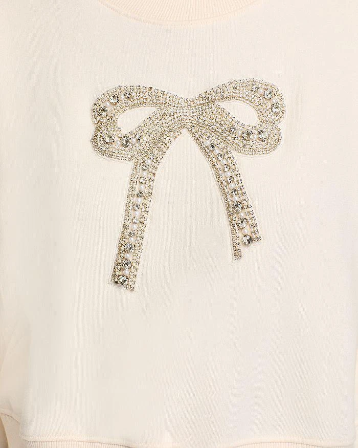 LOVESHACKFANCY Rylan Embellished Bow Sweatshirt 4