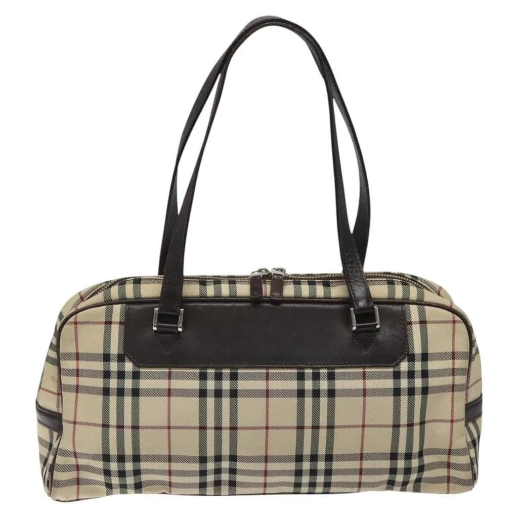 Burberry Nova Check Bowling Bag Canvas Nylon Bag (Pre-Owned) 2