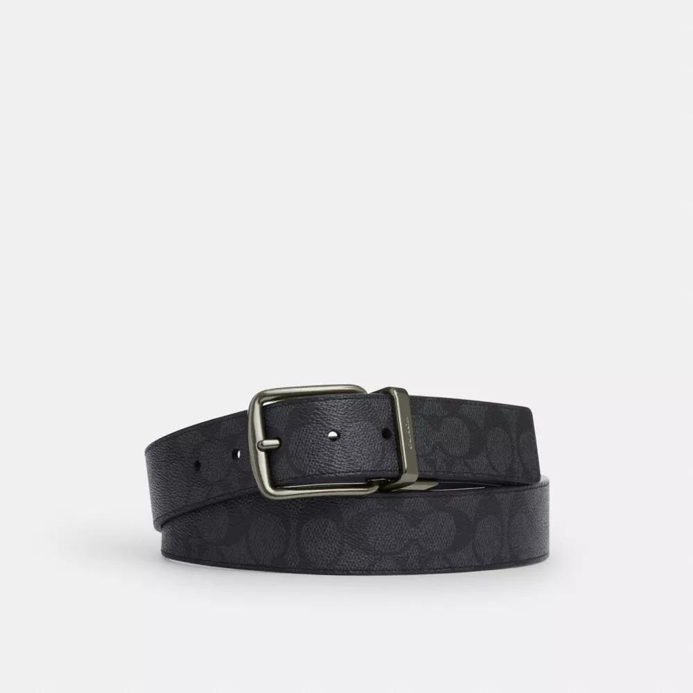 Coach Harness Buckle Cut To Size Reversible Belt, 38 Mm