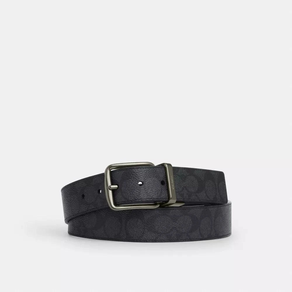 Coach Harness Buckle Cut To Size Reversible Belt, 38 Mm 1