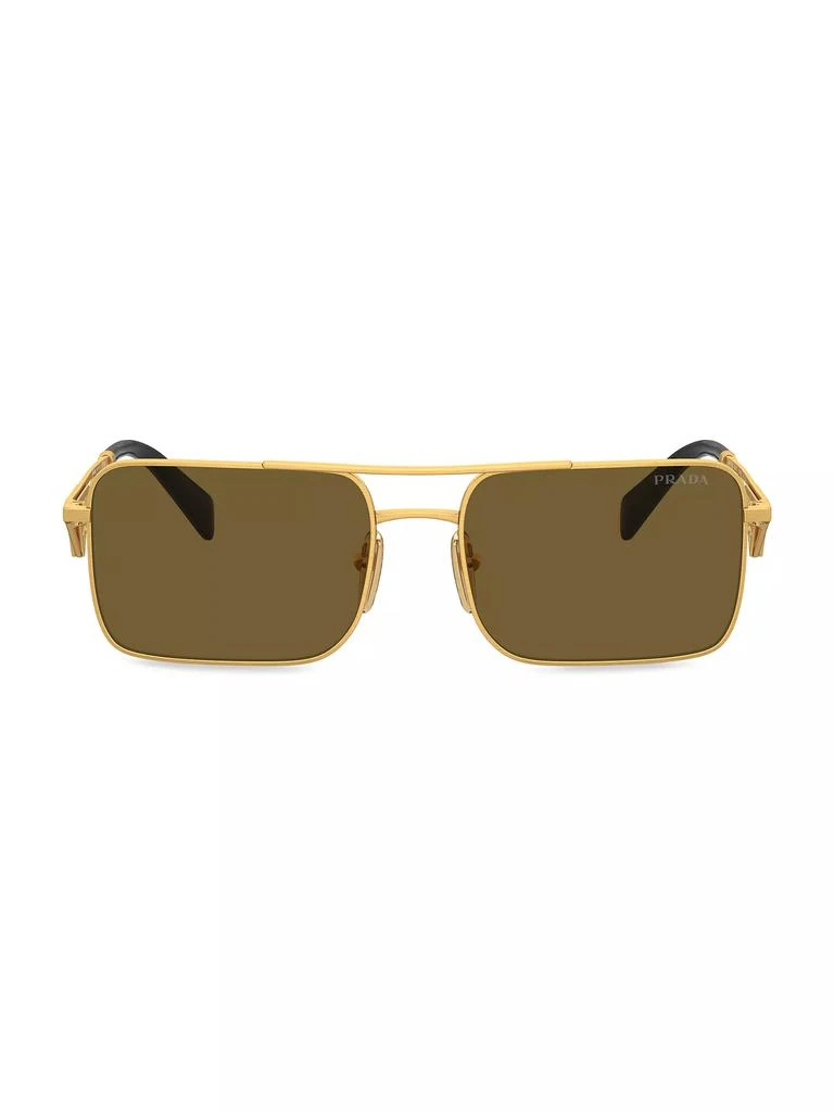 Prada A52S 56MM Rectangular Sunglasses 1