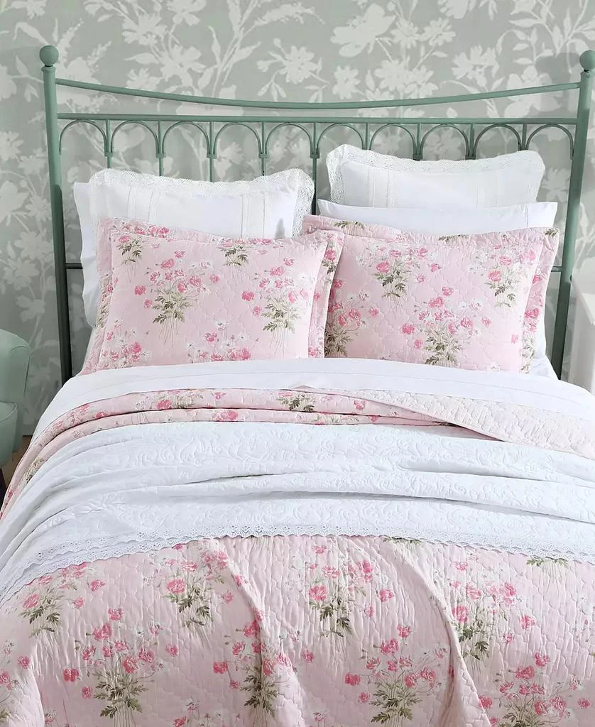 Laura Ashley Veronicas Bouquet Reversible 3 Piece Quilt Set 3