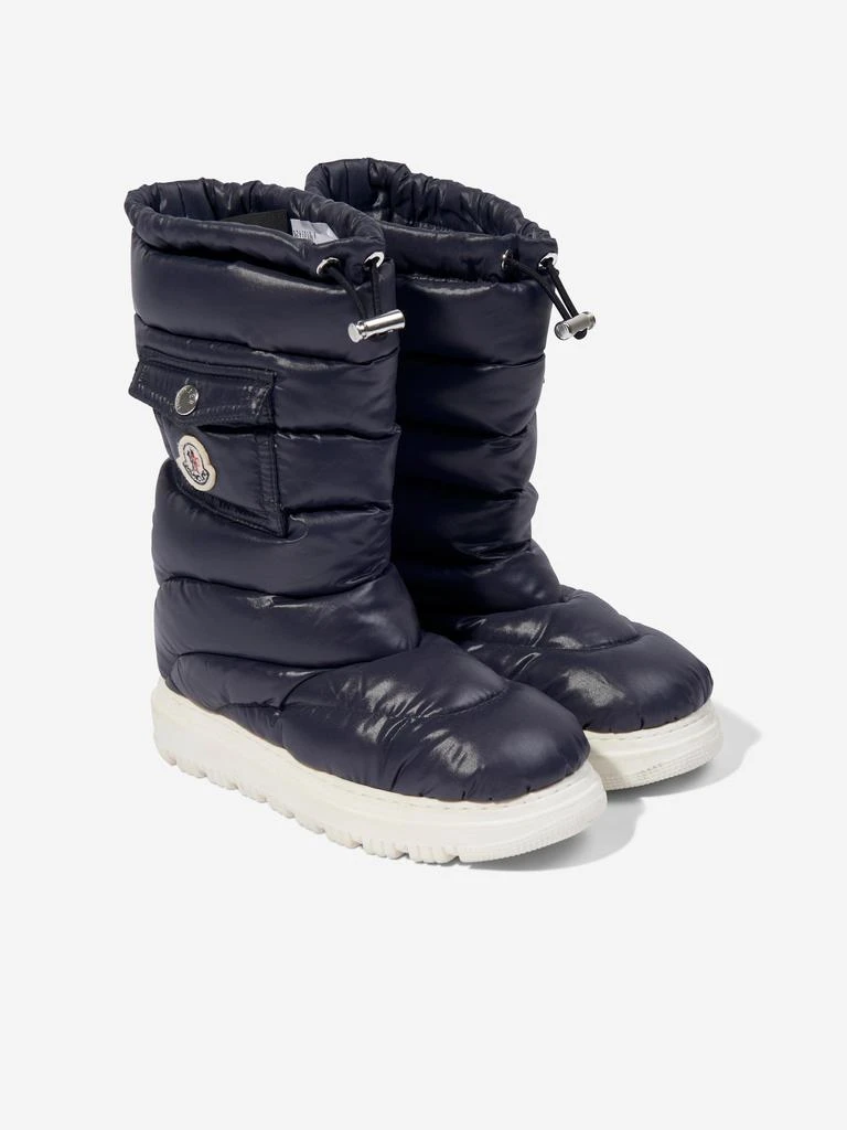 Moncler Moncler Enfant Kids Down Padded Petit Gaia Pocket Snow Boots in Navy 2