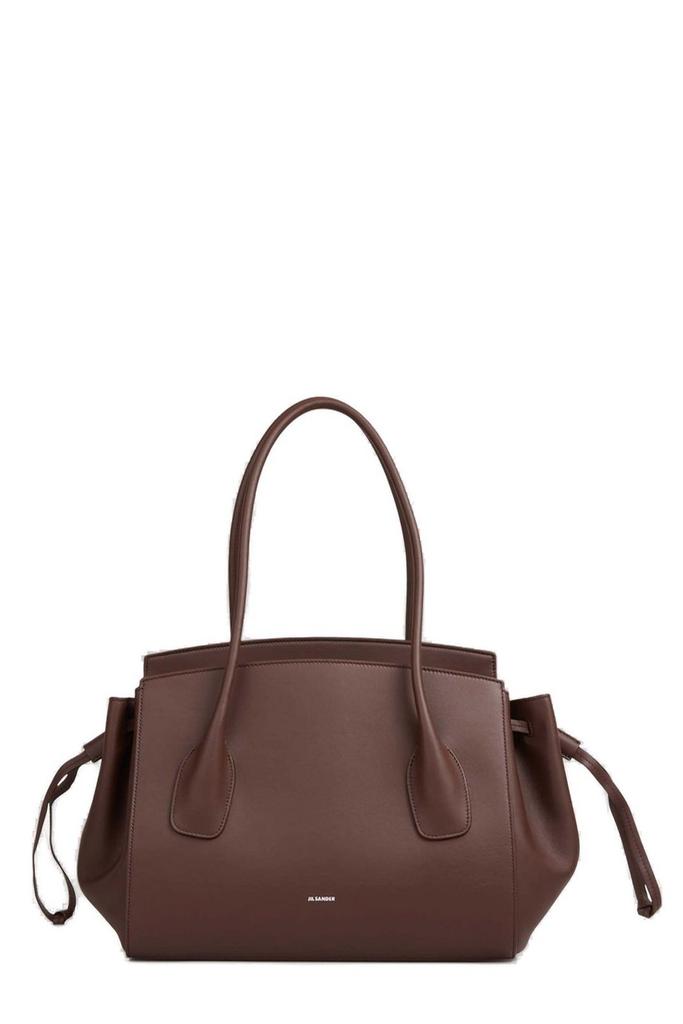 【送料&関税込】Jil Sander Cannolo Logo Embossed Small Tote Jil Sander Small Cannolo Tote Bag | Red | FARFETCH