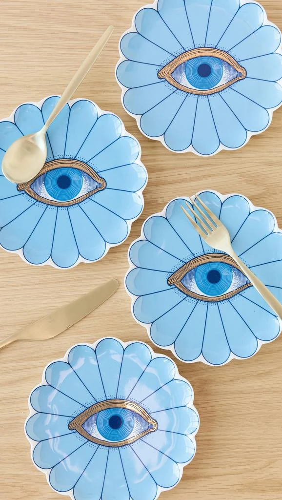 Jonathan Adler Fleur Canape Plate Set 2