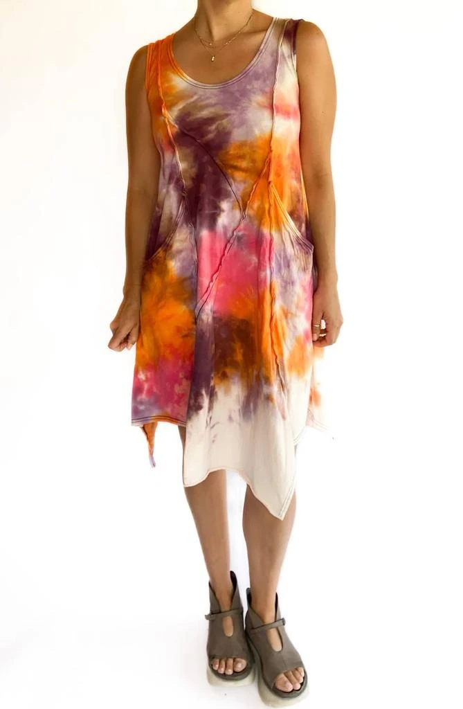 Eden Sleeveless Midi Dress In Floral Multi – On Sale Now with Up