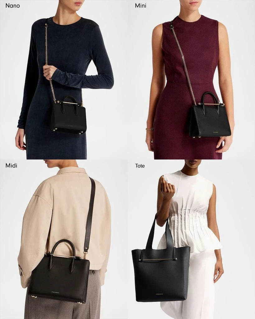 Strathberry Melody Grained Leather Tote Bag 7