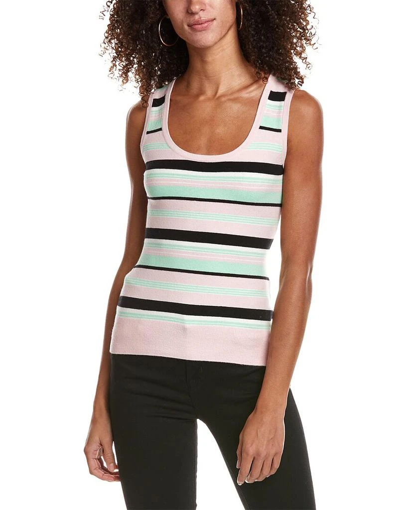 JoosTricot JoosTricot Striped Sleeveless Silk-Blend Sweater 1
