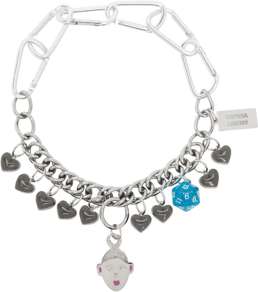 CHOPOVA LOWENA Silver Kiss BFF Necklace