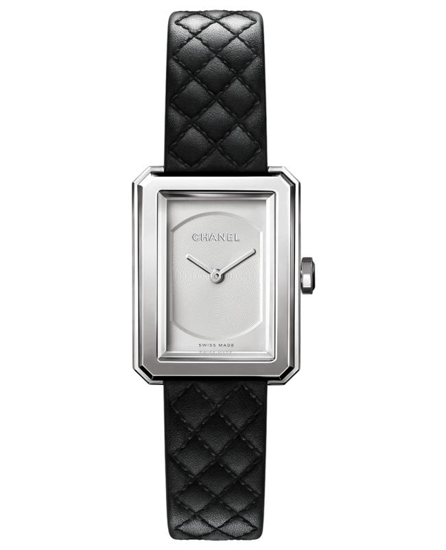 Chanel Chanel Boy-Friend Steel Silver Dial Leather Strap Women's Watch H6401