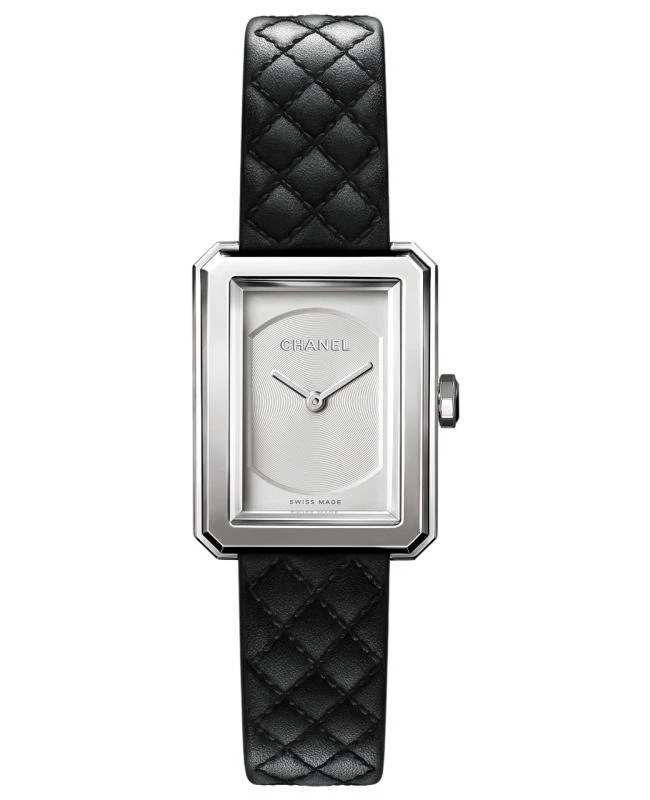 Chanel Chanel Boy-Friend Steel Silver Dial Leather Strap Women's Watch H6401 1