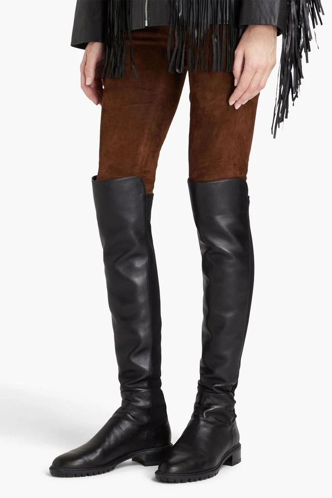 STUART WEITZMAN Keelan leather and neoprene over-the-knee boots 2