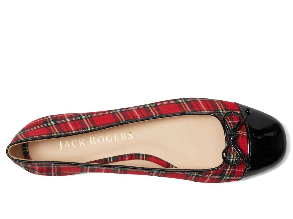 Jack Rogers Kenlyn Cap Toe Ballet - Plaid/Patent 2