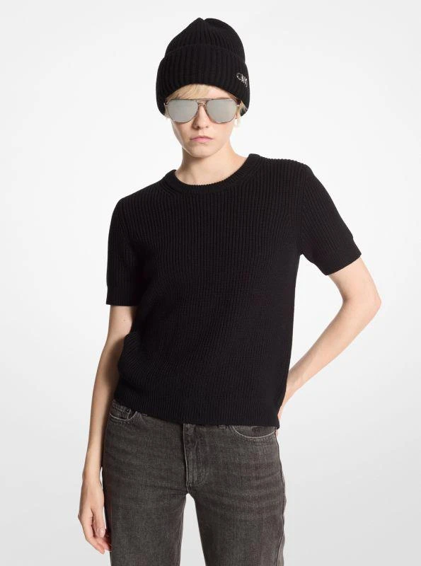 Michael Kors Wool Short-Sleeve Sweater 1
