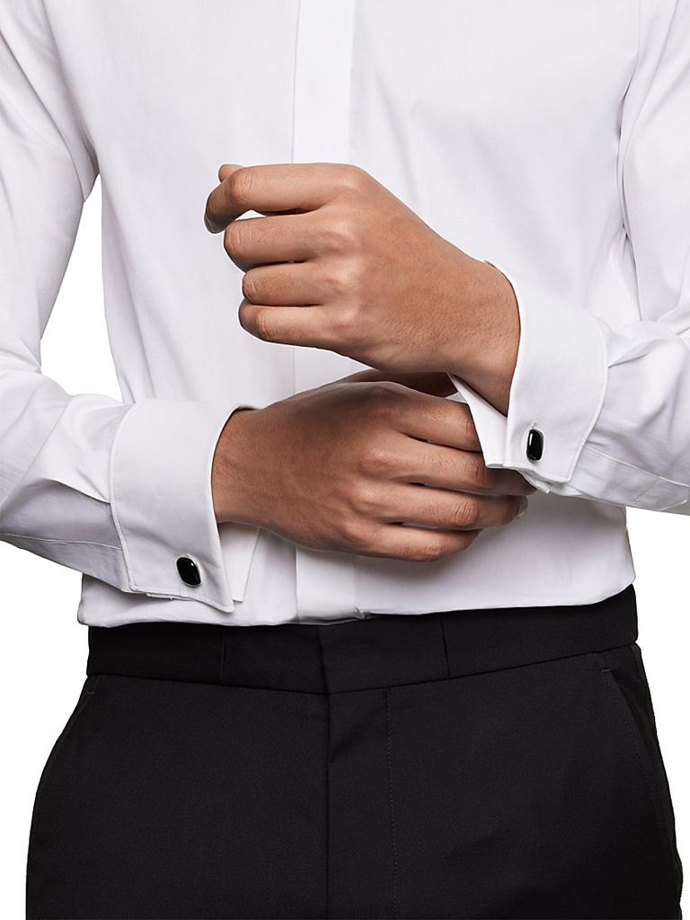 David Yurman Streamline Cushion Cufflinks in Sterling Silver, 17mm