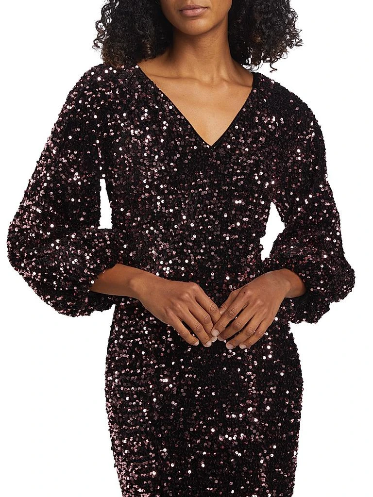 tahari sequin dress Black Tahari Sequins Dress Size 16
