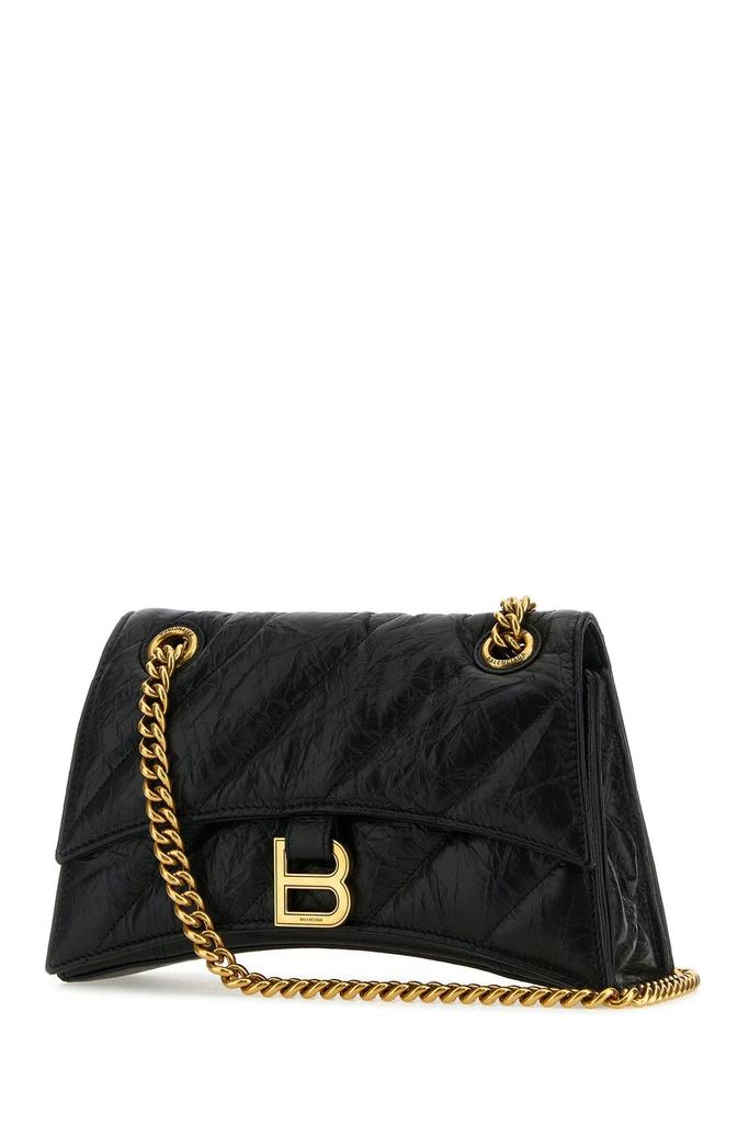 Balenciaga Black leather Crush S shoulder bag