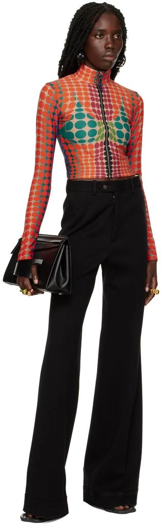 Jean Paul Gaultier Orange Dots Track Jacket 4