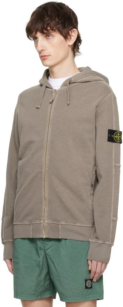 Stone Island Gray Patch Hoodie 4