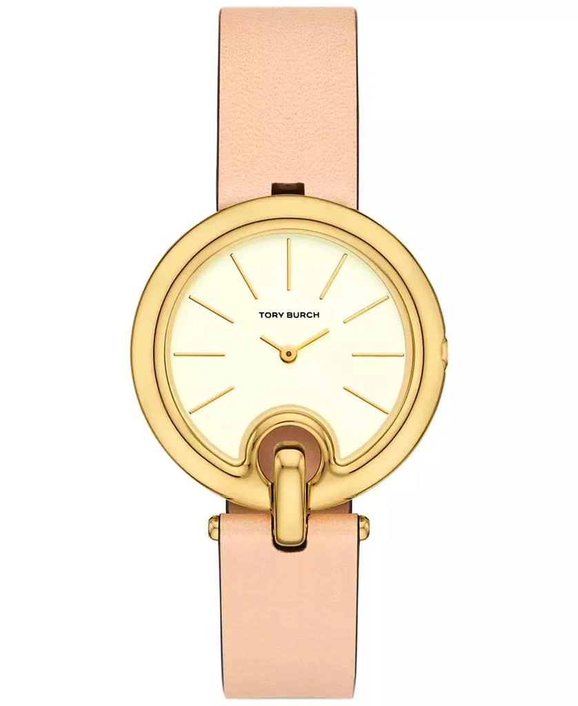 Tory Burch Gold and Brown Women\'s Watch Tory Burch TBW7226 The Miller Watch Ivory Dial Brown Leather  main image 4