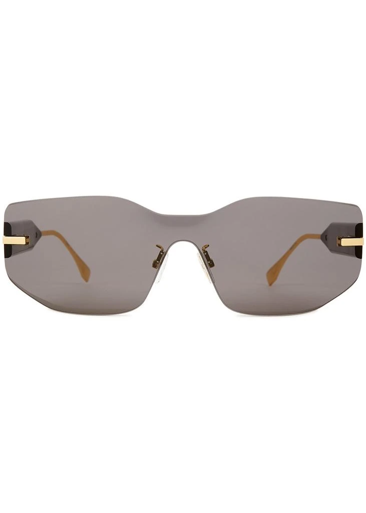Fendi Fendigraphy rimless shield sunglasses 2