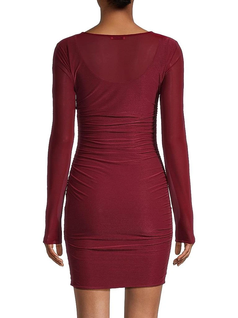 Jason Wu Sheer Jersey Long-Sleeve Minidress 5