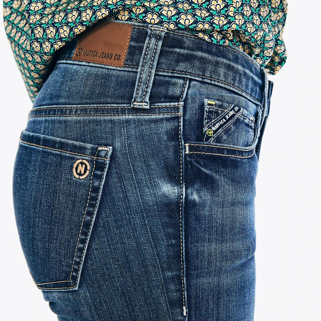 Nautica Womens Sustainably Crafted True Flex Mid-Rise Bootcut Denim 3