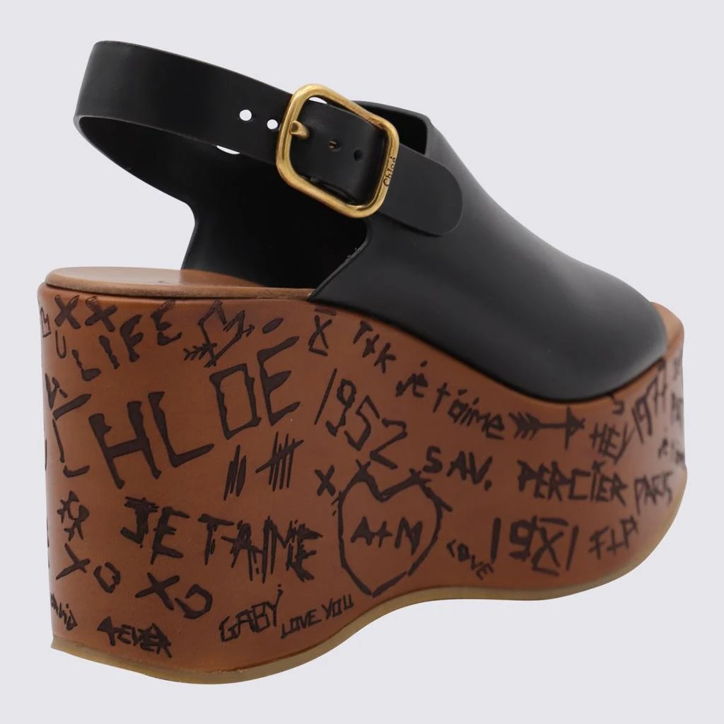 Chloé Chloé Black Leather Sandals 2