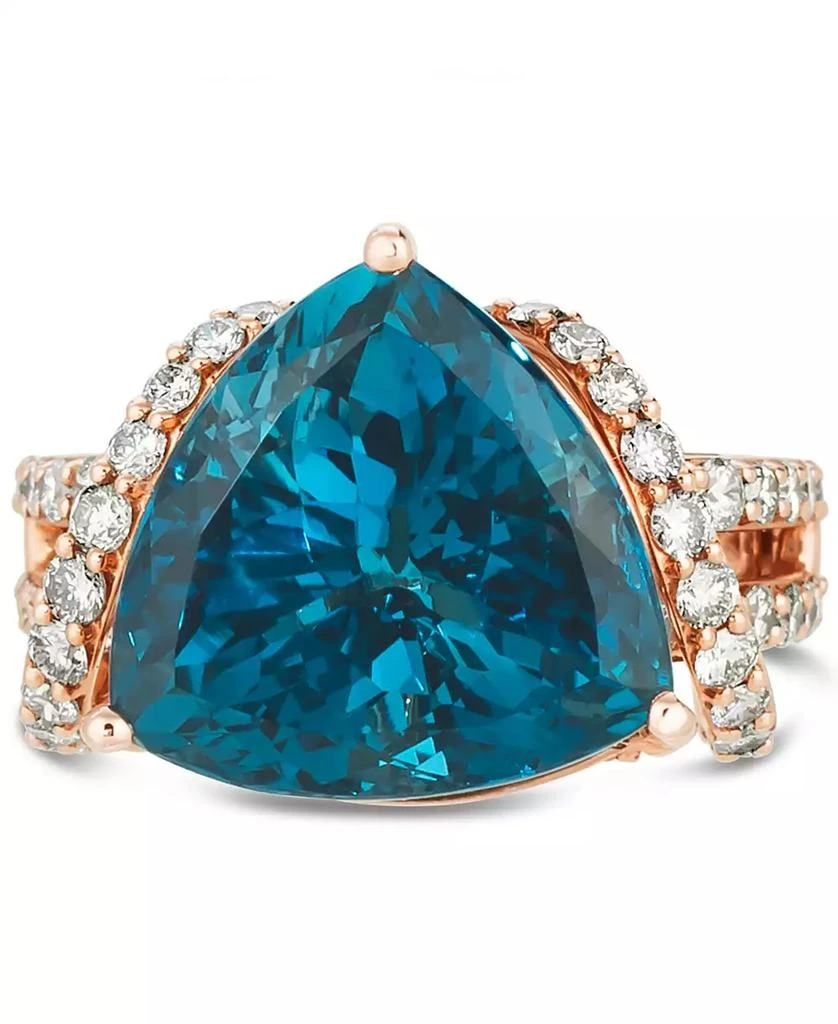 Le Vian Deep Sea Blue Topaz (9 ct. t.w.) 
Nude Diamonds (1-3/4 ct. t.w.) Ring in 14k Rose Gold 3