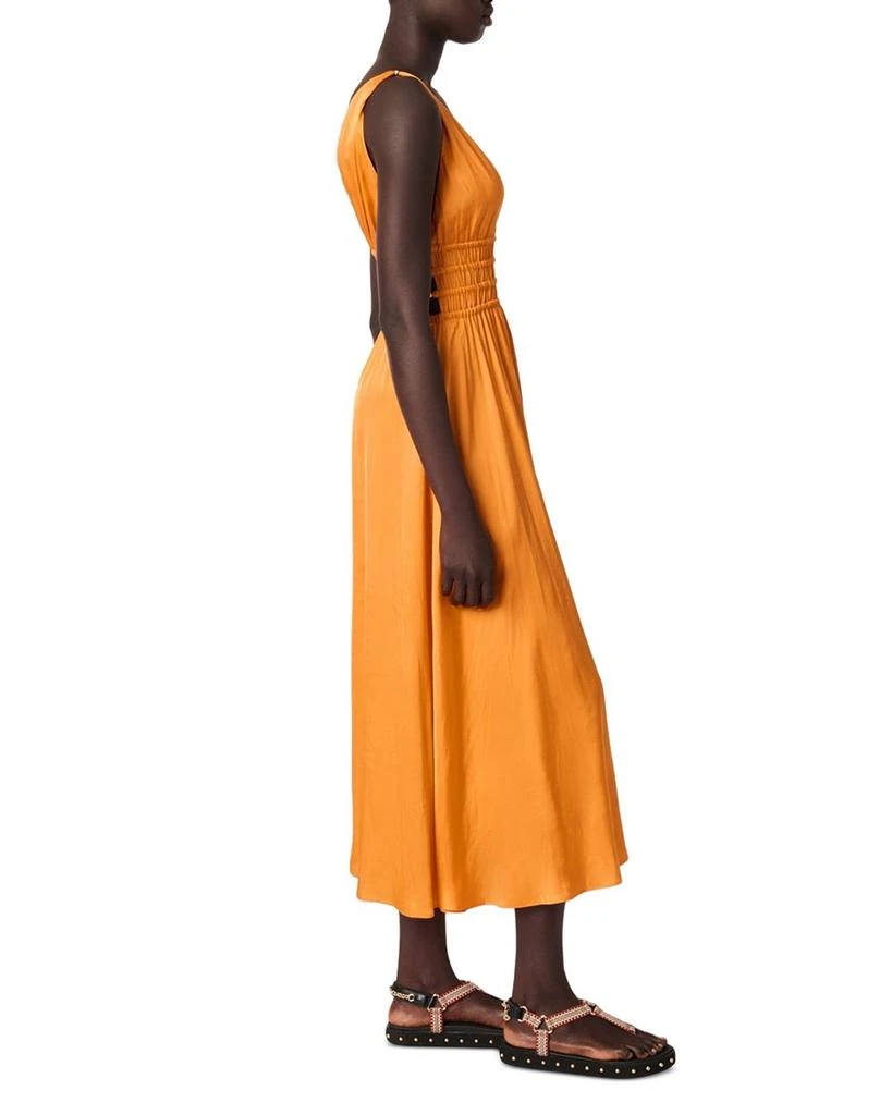 Maje Satin Look Maxi Dress 3