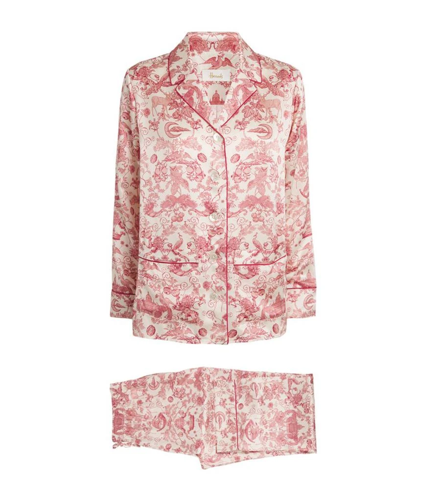 Harrods Silk Menagerie Print Pyjama Set 1