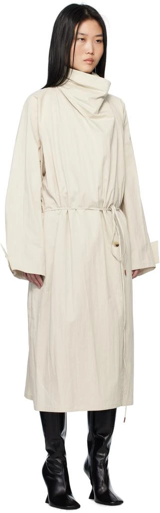 LE17SEPTEMBRE Off-White Cowl Neck Long Coat 2