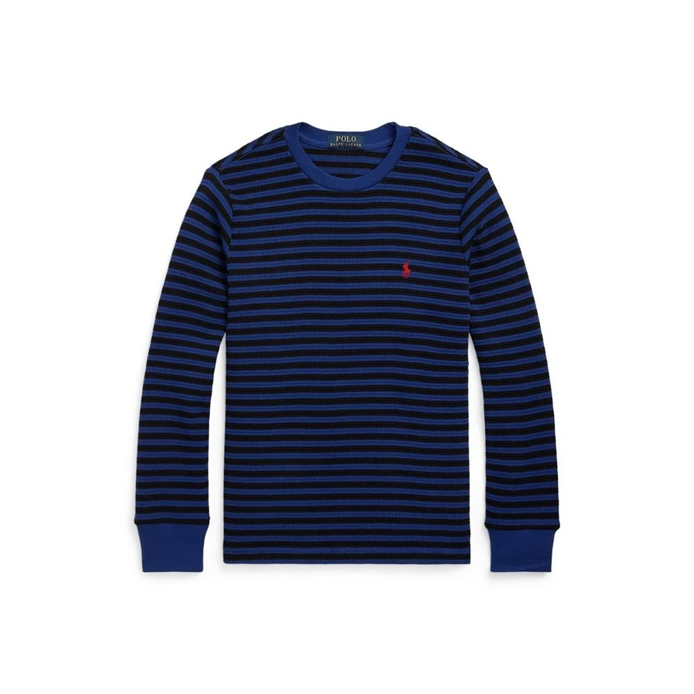 Polo Ralph Lauren Big Boys Striped Waffle Long Sleeves T-shirt 1