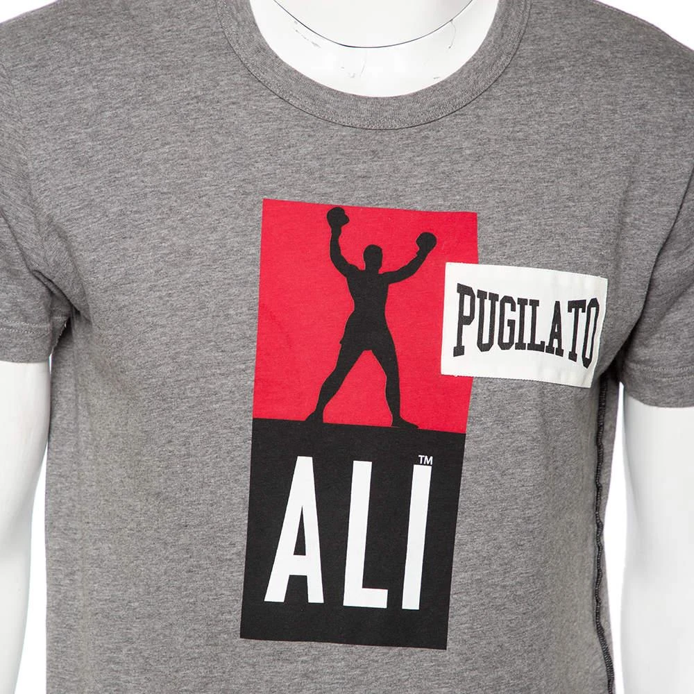 Dolce & Gabbana Dolce&Gabbana Grey Pugilato Muhammed Ali Print Short Sleeve T-Shirt XS 4