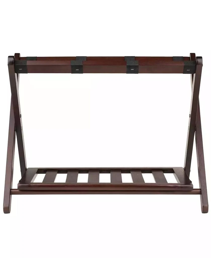 Winsome Remy Luggage Rack with Shelf In Cappuccino 3