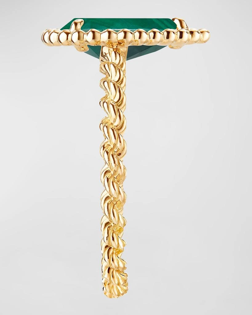 Boucheron Serpent Boheme 18K Yellow Gold Malachite Ring 3