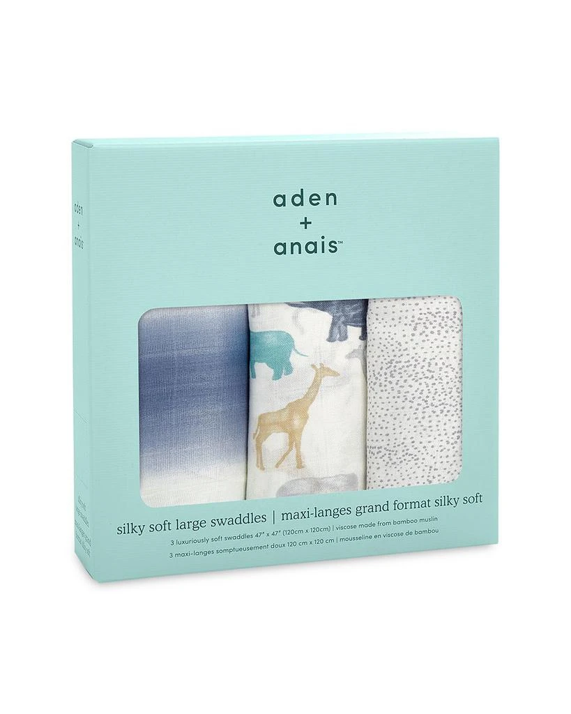 aden + anais 3 Pk. Silky Soft Printed Swaddles 5