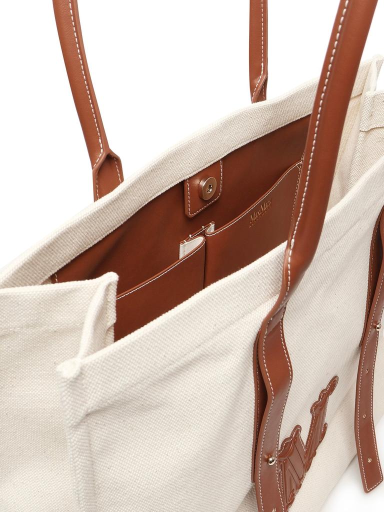 Max Mara Max Mara Logo Patch Top Handle Bag - Tote Bags