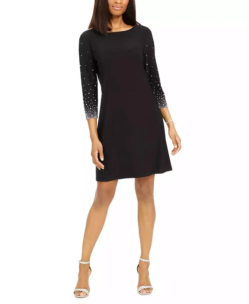 MSK Embellished-Sleeve Sheath Dress 1