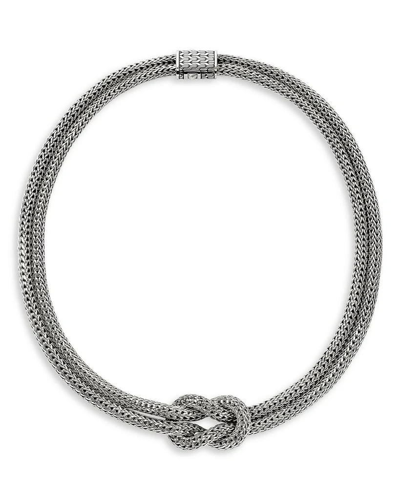 John Hardy Sterling Silver Love Knot Double Strand Chain Necklaces 5