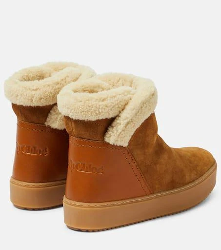 See by Chloé Juliet shearling-lined suede ankle boots 3