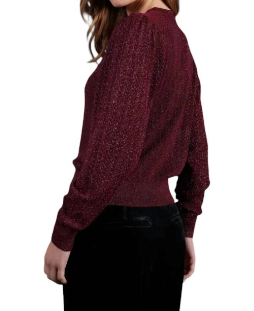 Bishop + Young Bishop + Young - Sienna Puff Sleeve Metallic Sweater 3