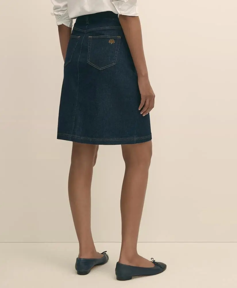 Brooks Brothers Denim Straight Skirt 5