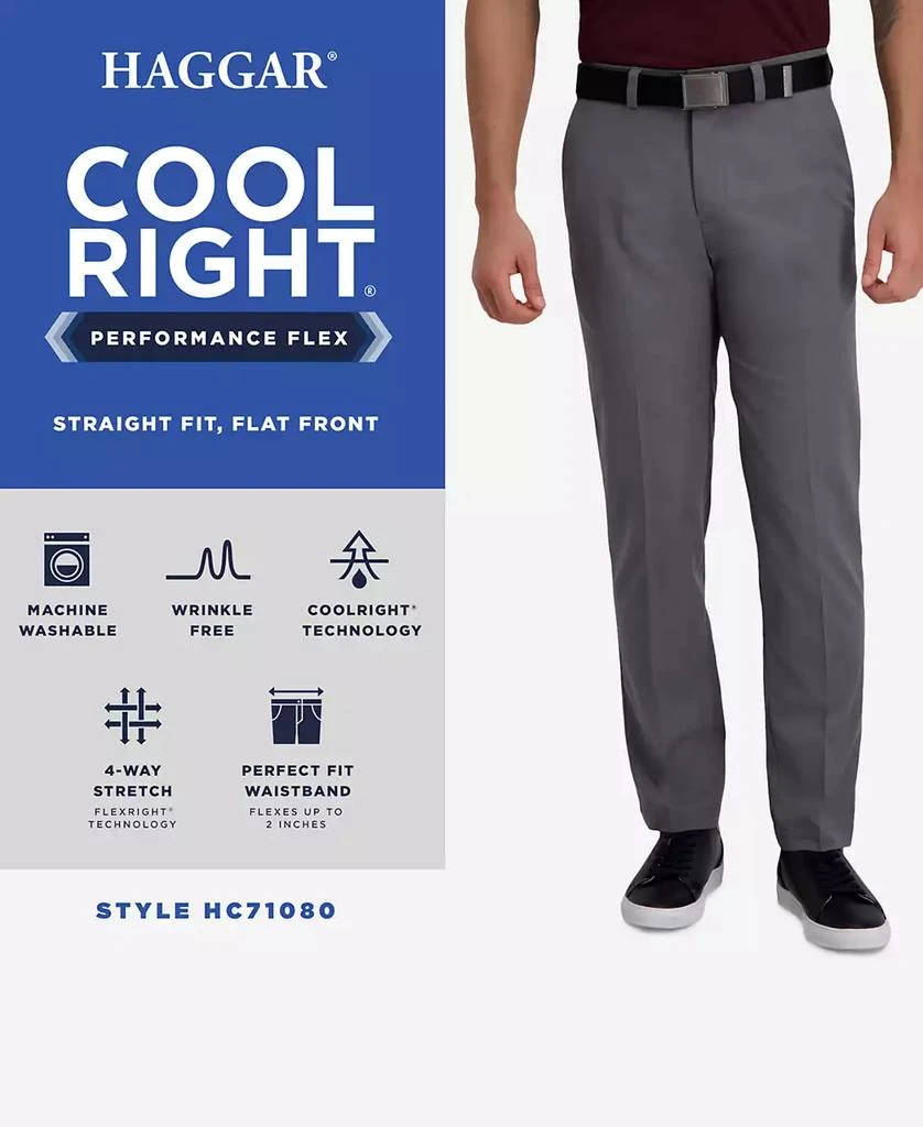 Haggar Cool Right Performance Flex Straight Fit Flat Front Pant 5